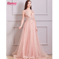 New Women Dresses Deep V Neck Slim Evening Dress Long Lace Dress