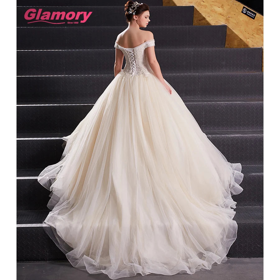 2020 Luxury Embroidered Applique Couture Dress With Detachable Skirt Wedding Gown