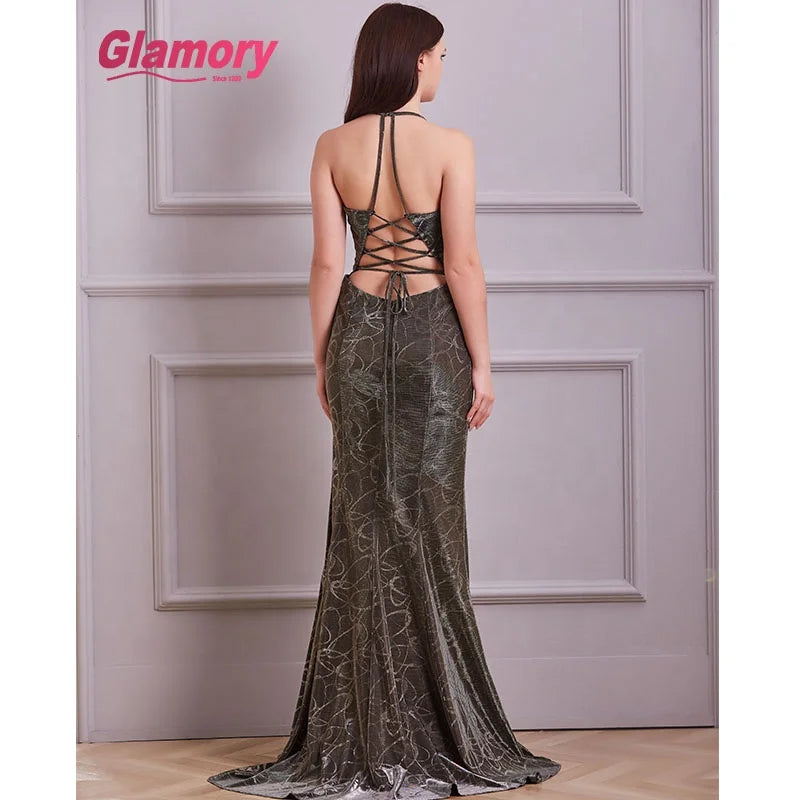 Evening Dresses 2020 Long Sexy Bare Back Evening Dress Mermaid Prom Dress for Wholesales