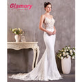 2020 Mermaid Wedding Dress Sleeves Vestidos Lace Sweetheart Neck Bridal Gown