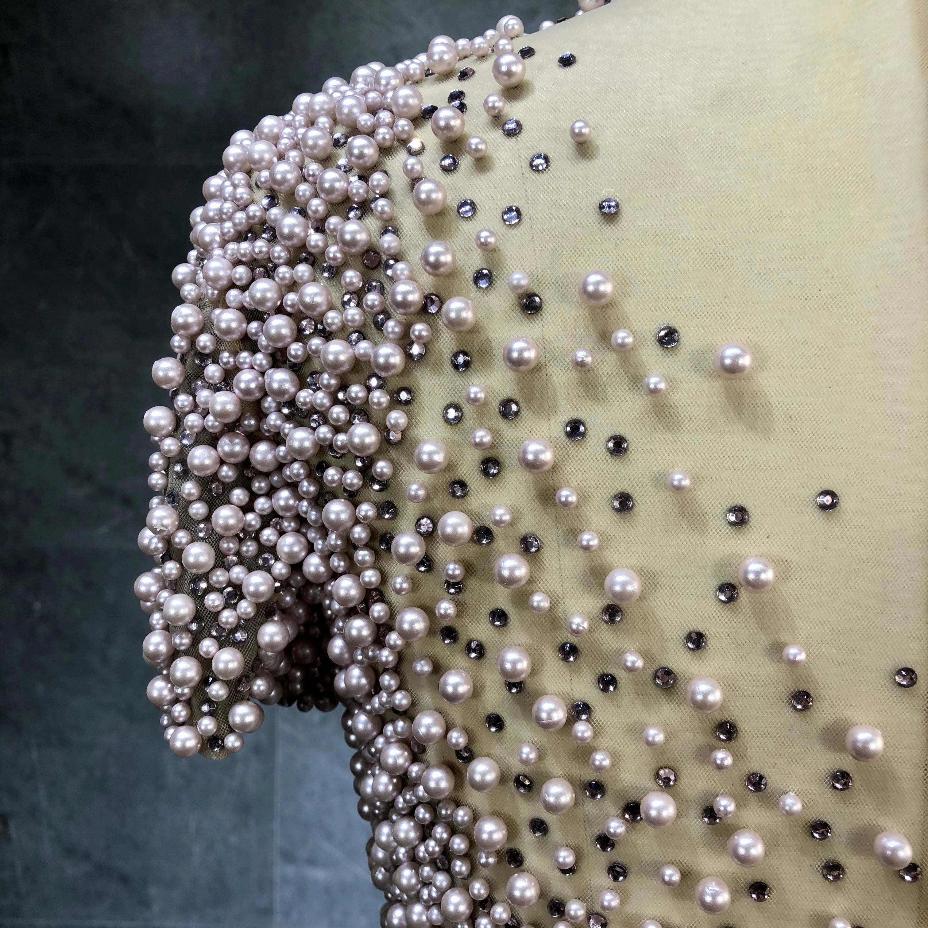 2022 Womens Sexy Beaded Patchwork Slit Satin Women Dress Short Sleeved Elegant Party Gown Dress for Women