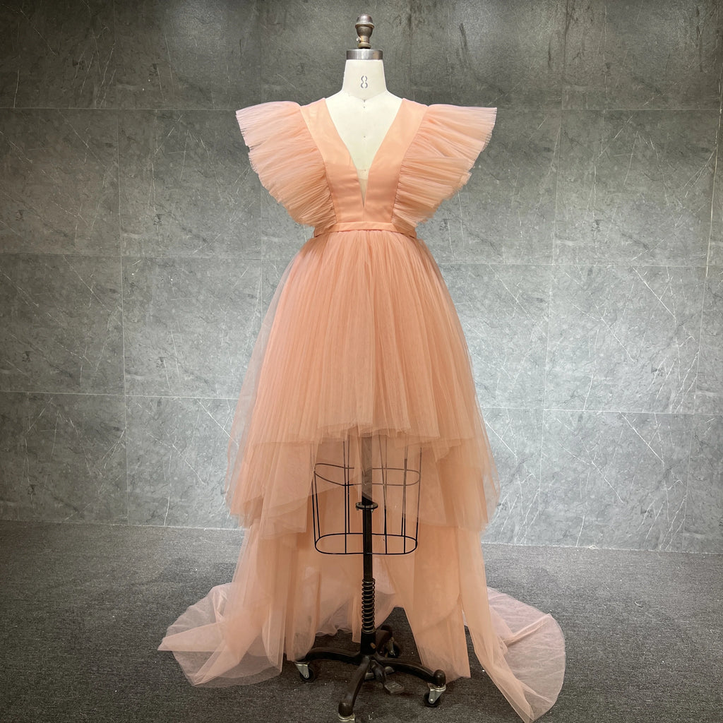 New Arrival Celebrity Wedding Party Mesh Puffy Top and Maxi Skirt  for Holiday Dress Birthday Party