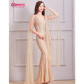NEW 2020 Long Sleeve Evening  Mermaid Prom Dress Hot Drill Beaded With Low Price
