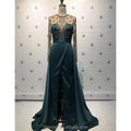 2021 New Arrival  High Quality Elegant Full Sleeve Beading Evening Dress Long Formal Party Wear