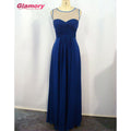 Navy Blue Wholesale Custom Made Bridesmaid Dress Wedding Dress Long Bridesmaid Dresses