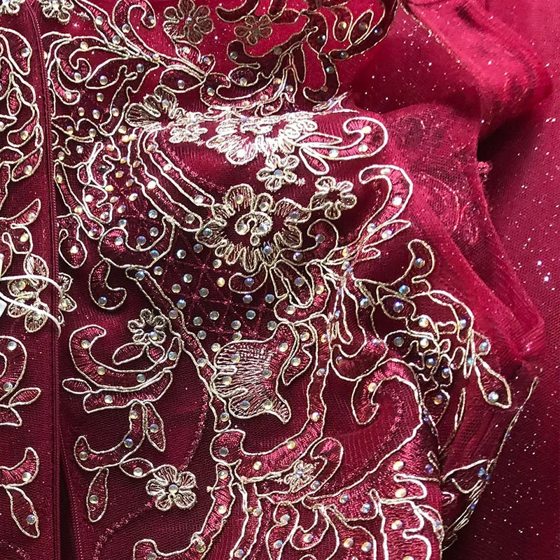 2020 Summer New Style Red Beading Lace Cheap Homecoming Dresses Short Party Dress Prom Made in China