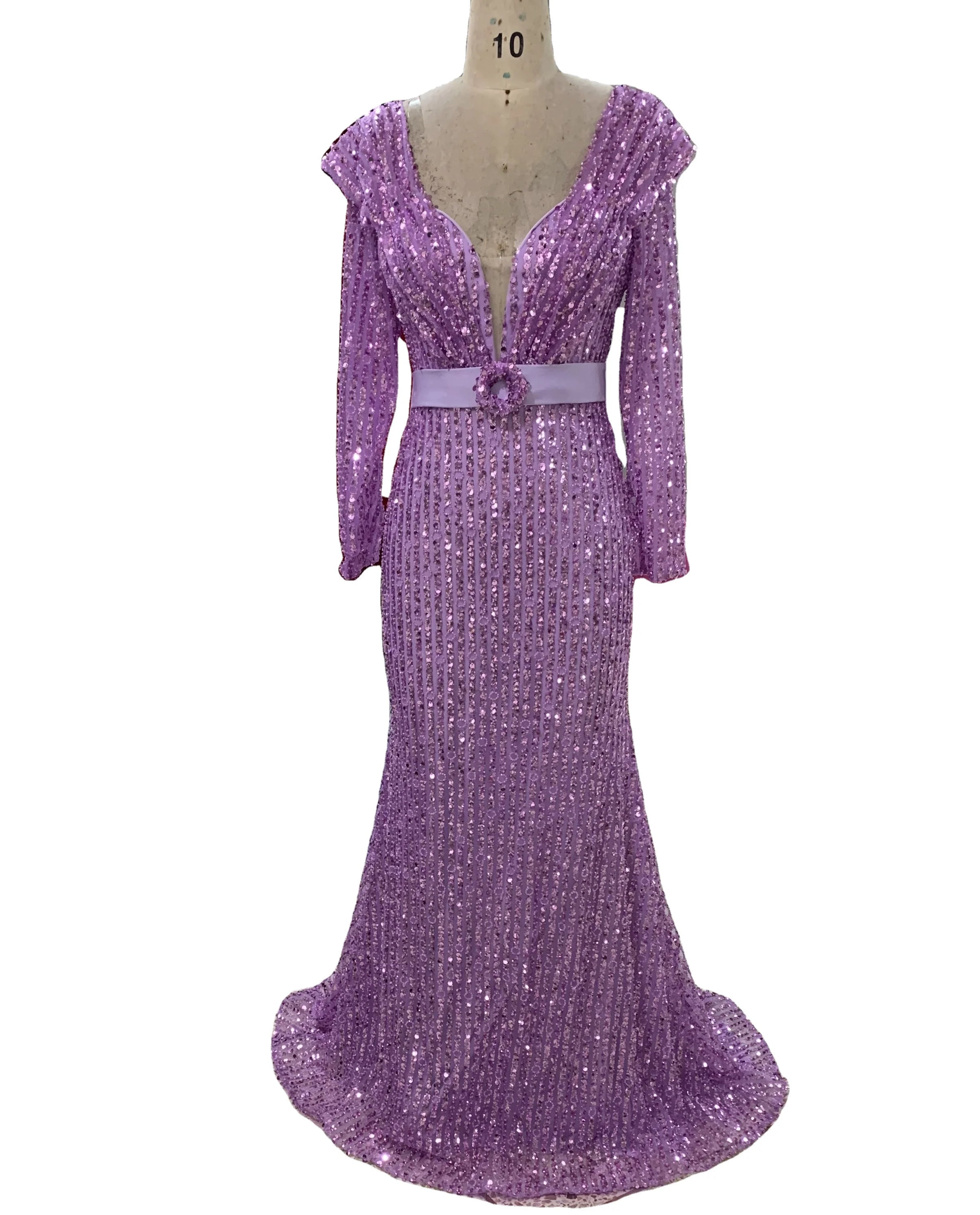 Muslim Purple Cocktail Dresses Mermaid Long Sleeves Formal Occasion Dresses Beaded Evening Party Gowns Vestidos De Coctel
