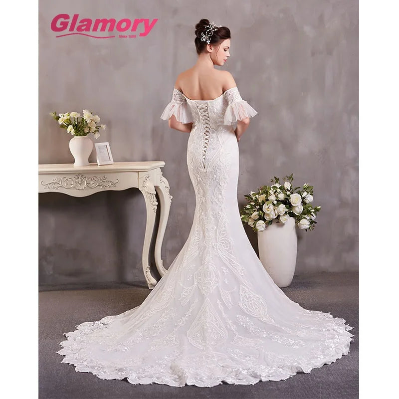 Lvory Hot Selling Dresses 2020  Sweetheart Mermaid Style Wedding Dress Bridal