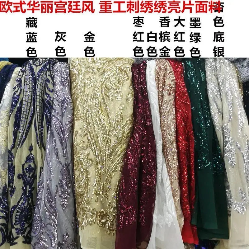 2020 New Elegent V-Neck Evening Gown Green Sequined Mermaid Detachable Dresses Long Prom Dress