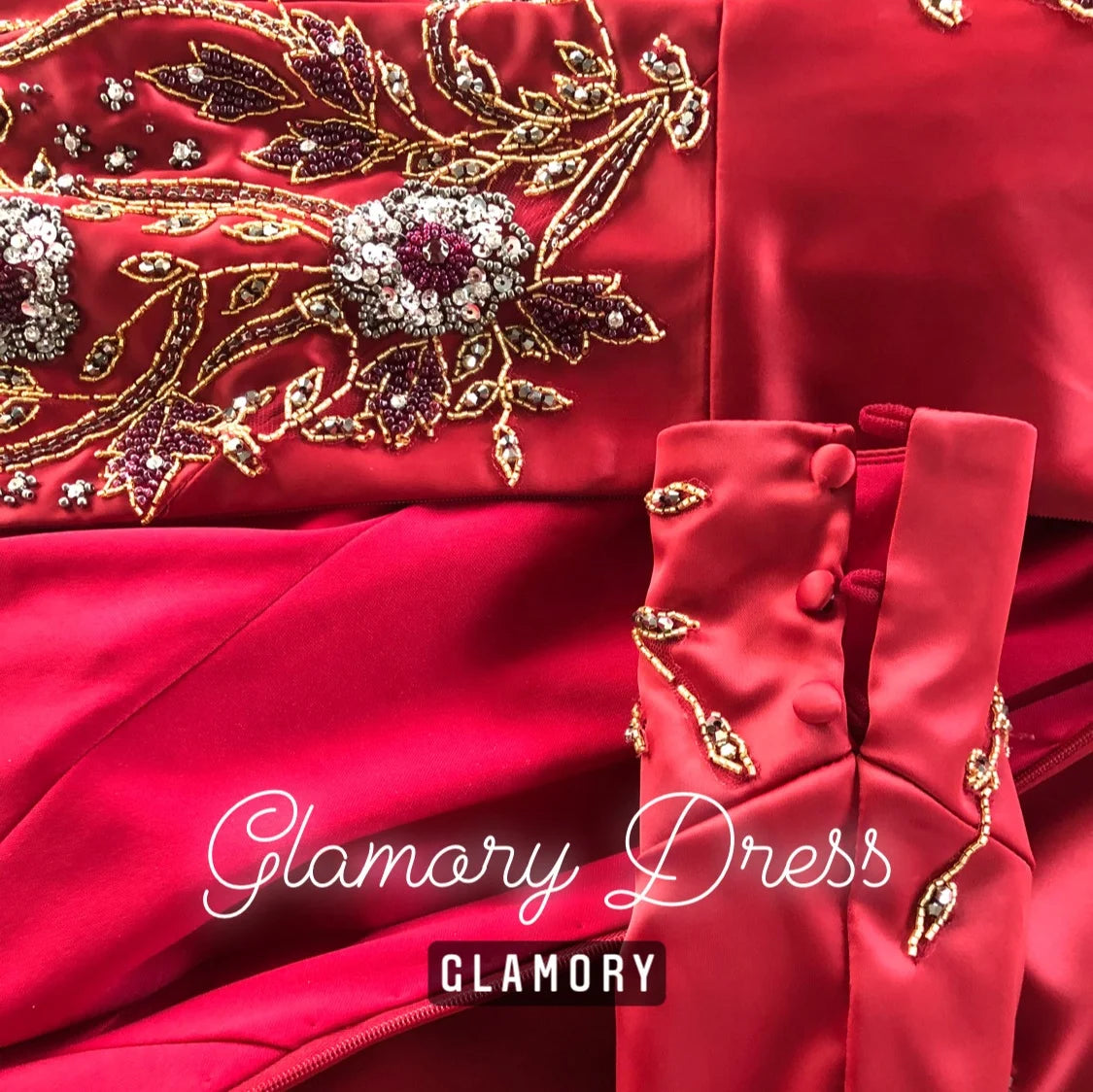 NEW 2021 Muslim Long Sleeve Stain Evening Gowns Mermaid Beading Party Wear Dresses for Woman