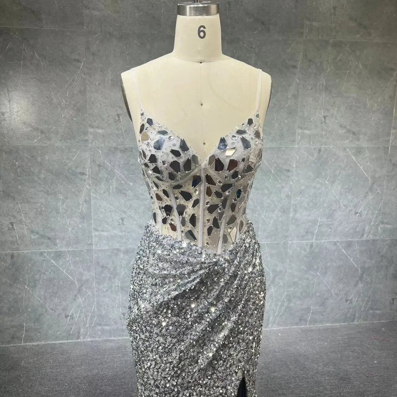 Sexy Spaghetti Straps Wine Red Sequin Mermaid Prom Evening Dresses 2024 Elegant Black Silver Long Party Gowns