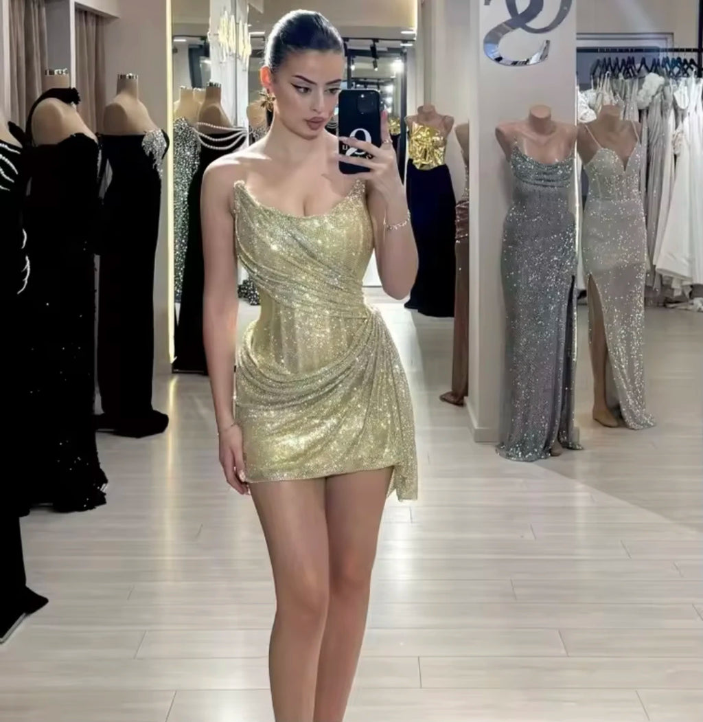 NEW Arrival Women Celebrity Party Sweetheart Neckline Mini Dress Sexy Short Dress Fashion Dress