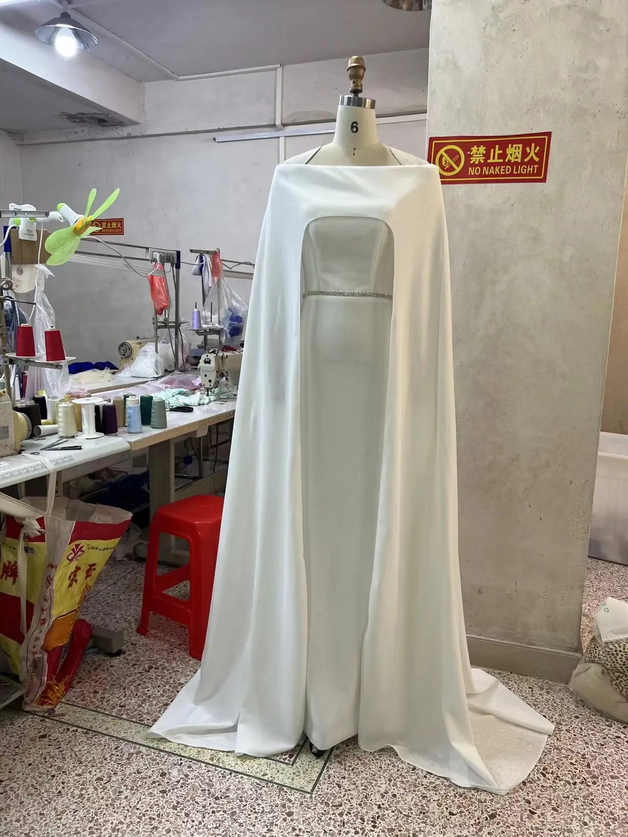 Sweeping Crepe Gown Satin Wedding Dresses Off Shoulder With Beaded Belt Bridal Gowns Women Wedding Guest Formal Party Dress