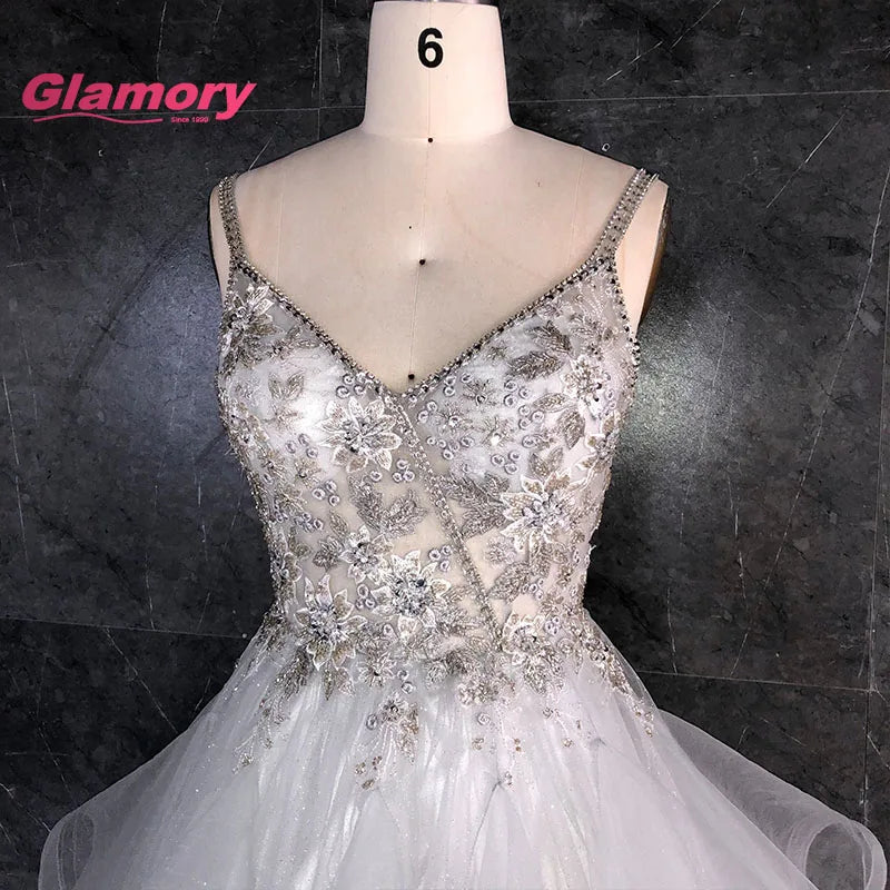 New Style Lace Embroidery Party Spaghetti Strap V-Neck Tulle Ruffles Short Graduates Prom Dress 2020