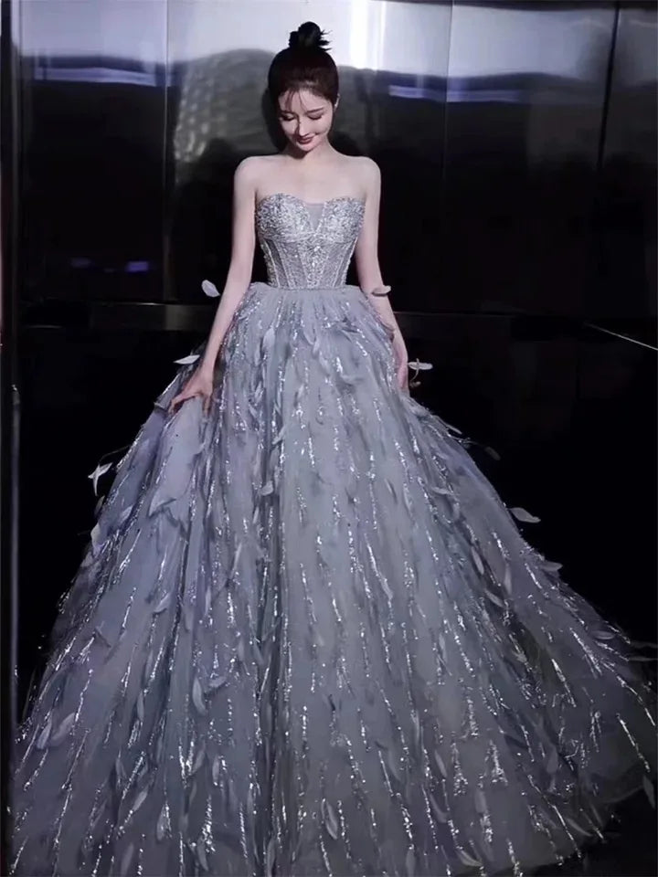 2023 Luxury Dubai Evening Dress Off Shoulder  Arabic Women Wedding Party Prom Gown