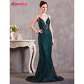 Wholesale Fashion Sequin Lace Dresses Sexy V Neck Sleeveless Long Women Lady Elegant Evening Dress