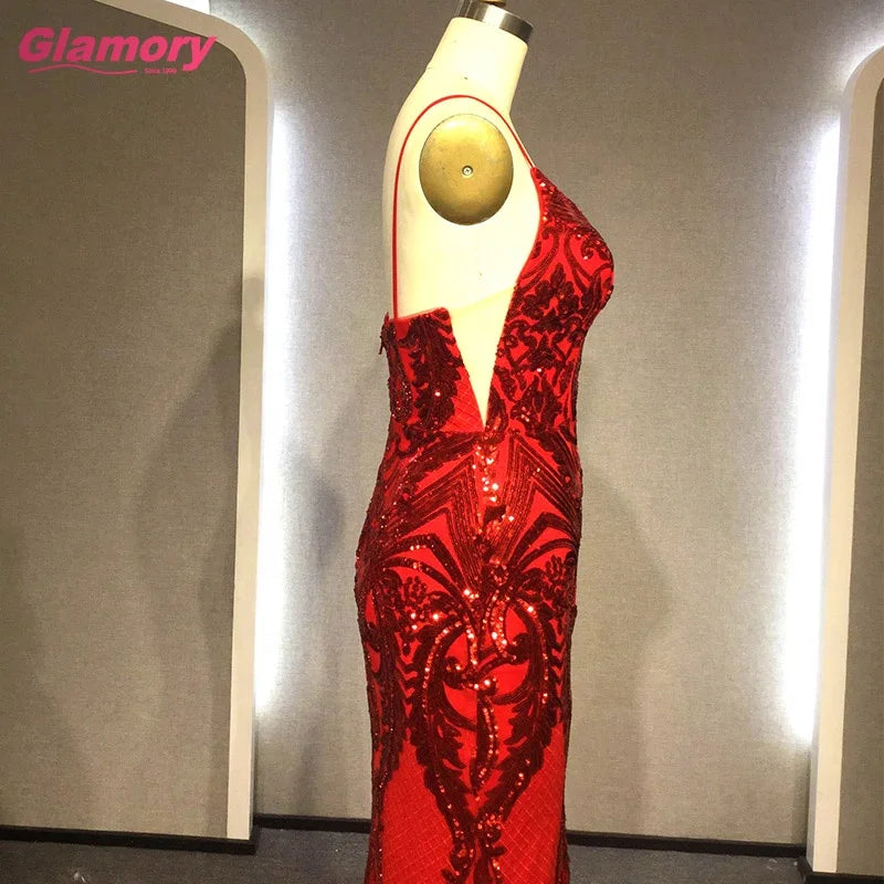 Mermaid Dresses 2020 Saudi Arabia Floor Length Vintage Evening Dress Multi Colors Sequined Formal Party Gowns