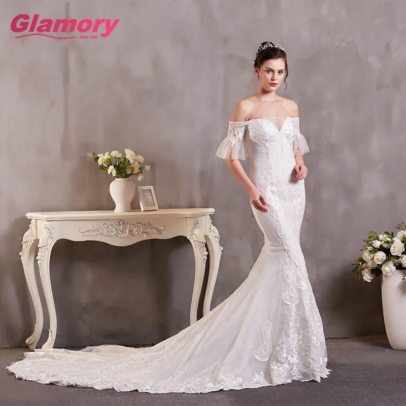 Lvory Hot Selling Dresses 2020  Sweetheart Mermaid Style Wedding Dress Bridal