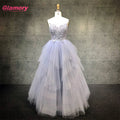 Hot Sale Women Fashion Sweetheart Embroidery Beading Party Prom Sleeveless Princess Ball Gown