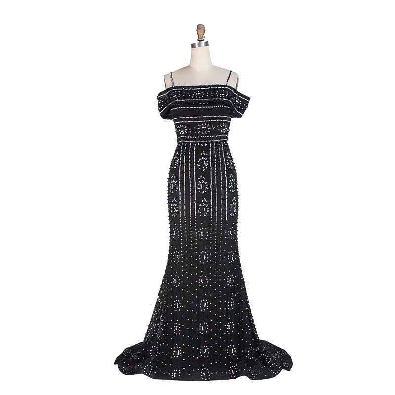 Pink Off Shoulder Lace Appliqued Mermaid Prom Elegant Beading Women Long Formal Evening Dress