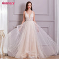 White Dresses Long Sexy See Through Glitter Tulle Prom Floor Length Evening Dress for Women