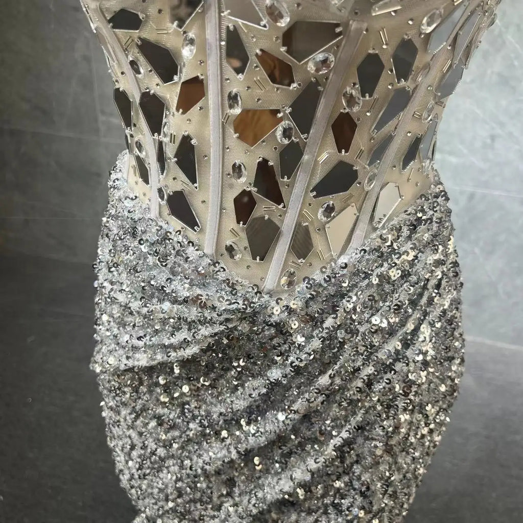 Sexy Spaghetti Straps Wine Red Sequin Mermaid Prom Evening Dresses 2024 Elegant Black Silver Long Party Gowns