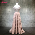 Hot Selling Sexy Woman Beading Prom Dresses Off Shoulder Feather Lady Evening Gowns