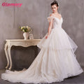 Vestido De Noiva Wedding Dress Sweetheart Neck Dresses Off Shoulder Ruffles Skirt Bridal Gown