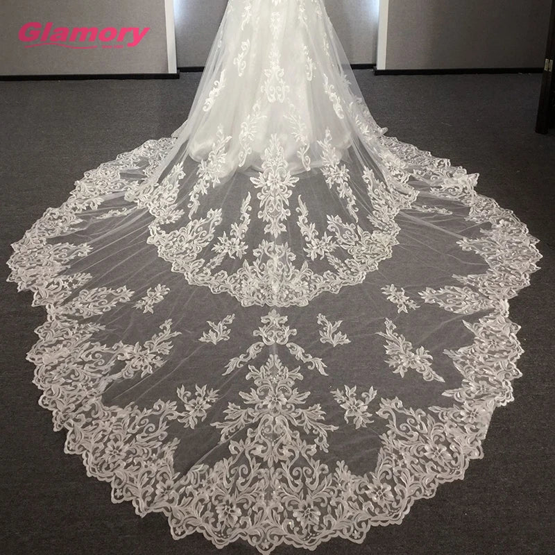 White Marriage Lace Fabric Bride Gown Spaghetti Straps Tulle Mermaid Wedding Dress Made in Chaozhou