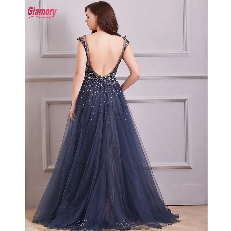 Evening Dresses Long 2020 New Arrival A-line Style Dance Gowns