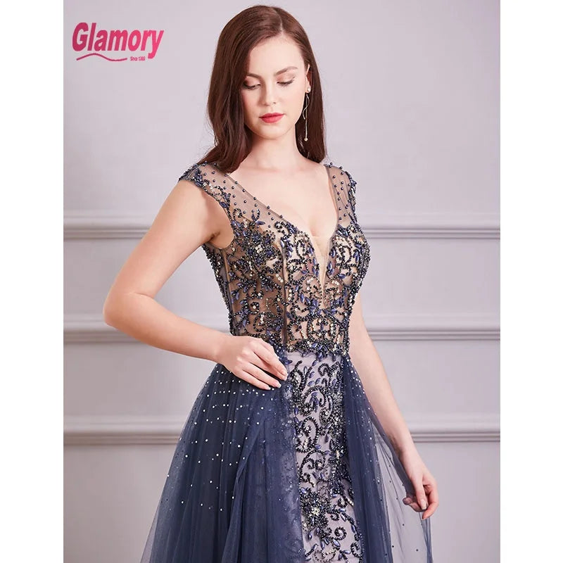 Evening Dresses Long 2020 New Arrival A-line Style Dance Gowns